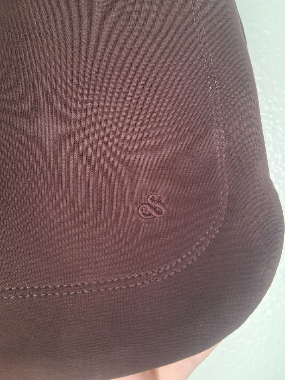 Scotch & Soda Curved Hem Drawstrings Pockets Shorts Modal Blend Brown Women's L - Picture 9 of 15